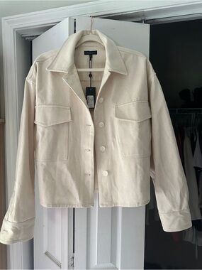 NWT!! Rag & bone $298 NWT Ramona Shirt Jacket in the color Ecru. Size L